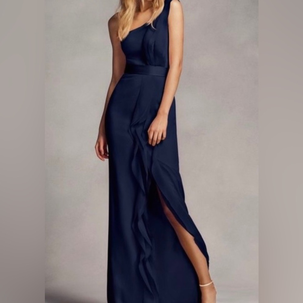 NEW Vera Wang Chiffon Marine Dress Sz 6